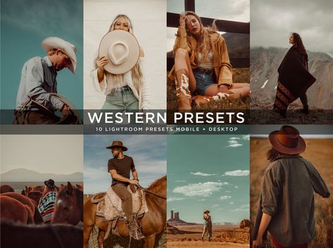 Western Lightroom Presets, Photography Random, Photography Presets, Vintage Lightroom Presets, Western Photo, Western Photography, Lightroom Presets For Portraits, Professional Lightroom Presets, Insta Ideas