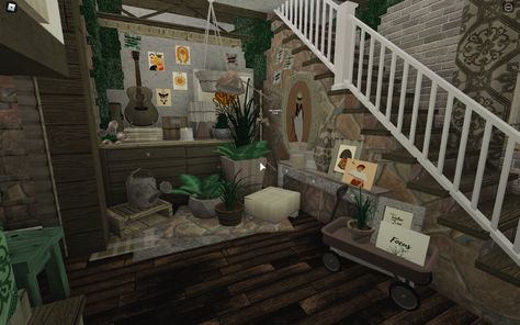 Roblox Bloxburg Victorian House, Cottagecore Bloxburg Interior, Grunge Bloxburg Room, Victorian Bloxburg Interior, Grunge Bloxburg House, One Story Bloxburg House, Cottagecore Bloxburg, Bloxburg Cottage House Ideas, Bloxburg Village