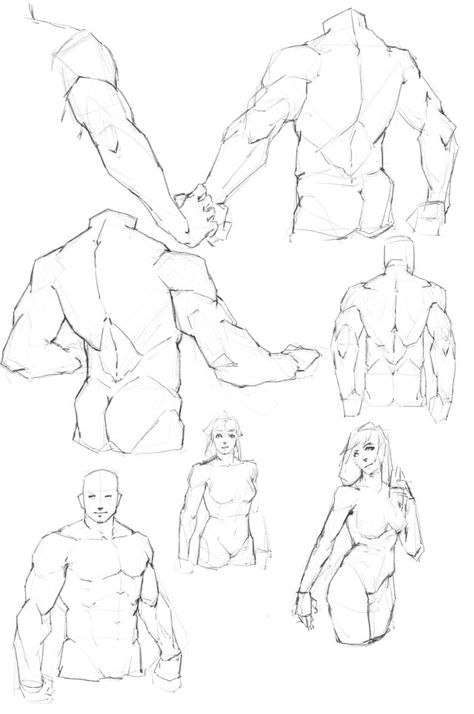 ArtStation - sketch by 2019.02.01-2019.03.07, S yueye Male Art Reference, Some Sketches, Human Anatomy Drawing, Human Figure Drawing, Human Anatomy Art, Human Drawing, Anatomy Sketches, Body Reference Drawing, Anatomy For Artists