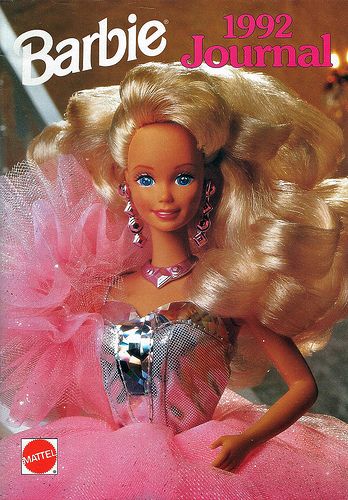 Barbie Journal 1992 (Finnish) | Cover feat. Diamant Barbie. | Flickr Barbie Journal, Office Halloween Costumes, Barbie 80s, Barbie Books, Barbie 90s, Yearbook Ideas, Im A Barbie Girl, Mattel Dolls, Barbie Vintage