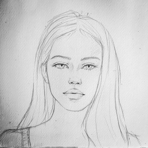 Ann🌑 on Instagram: “. . #sketch #pencilsketch #sketchbook #artsketch #watercolorpainting #watercolorart #watercolorsketch #watercolor #portrait #art #artbook…” Face Portrait Drawing, Portrait Drawing Ideas, Portraits Sketch, Draw Human, Disney Drawings Sketches, Sketch Portrait, Portrait Sketch, Cool Pencil Drawings, Face Illustration