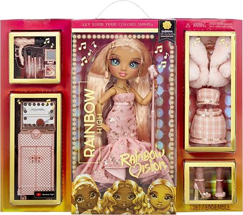 Sabrina St Cloud, Best Art Schools, Light Pink Hair, Diva Dolls, St Cloud, Kids Imagination, Little Tikes, Designer Outfits, Rainbow High