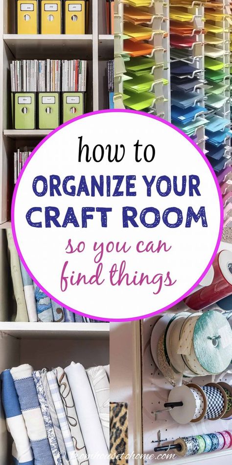 How To Store Fabric, Craft Room Organizing Ideas, Room Organizing Ideas, Craft Room Organizing, Organized Craft Room, Quilting Organization, Sewing Craft Room, Crafting Studio, Mom Organization