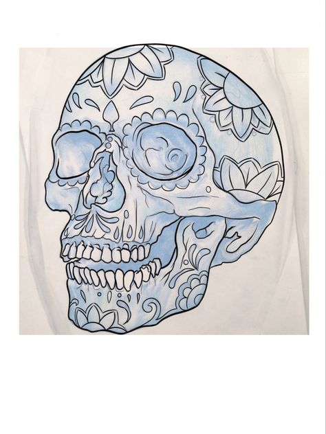 Day Of The Dead Skull Drawing, Sugar Skull Drawings, Hippy Sketches, Sugar Skull Stencil, Sugar Skull Art Drawing, Skull Drawing Sketches, Sugar Skull Drawing, Sugar Skull Tattoo, Dead Bride