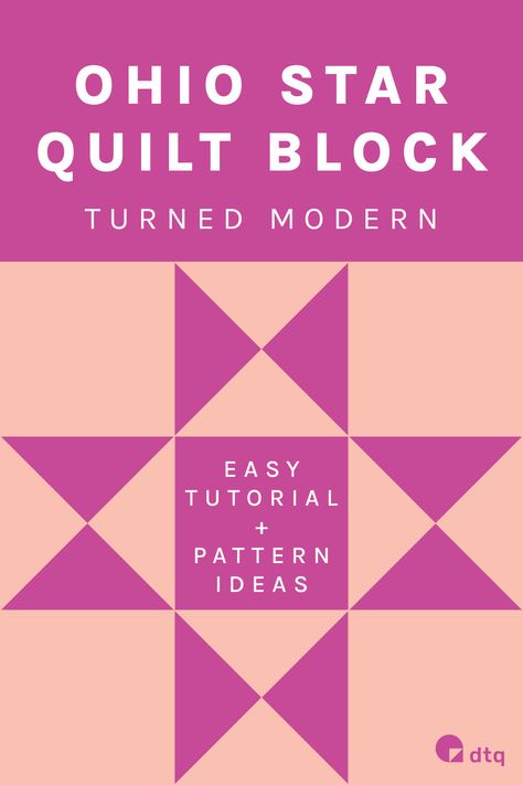 Want to learn how to make the traditional Ohio star block and turn it to a modern version? This tutorial includes both! Learn how to make a Ohio star block and how to piece a stunning modern Ohio star quilt! Ohio Quilt Block, Ohio Star Quilts, Ohio Star Quilting Designs, Ohio Star Quilt Block Pattern, Ohio Star Quilt Pattern, 12 Inch Ohio Star Quilt Block, Ohio Star Quilt Block, Ohio Star Quilt Block Variation, Ohio Star Quilt