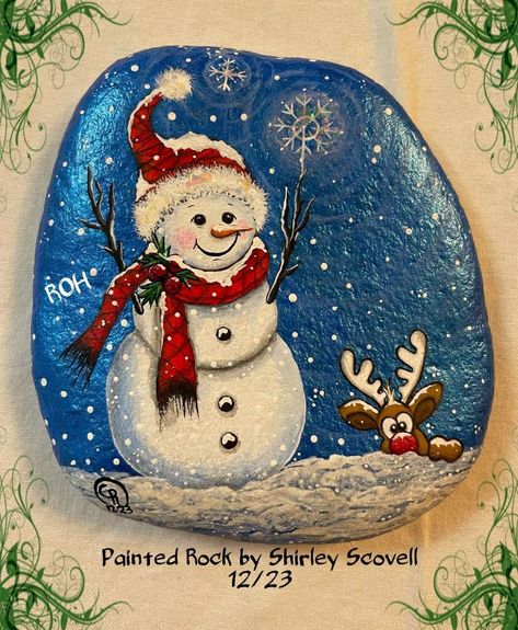 I Am Coming, Painted Rocks Diy, Rock Painting Patterns, Painting Rocks, Christmas Paintings, Painted Rock, Painting Patterns, Big Deal, Rock Painting