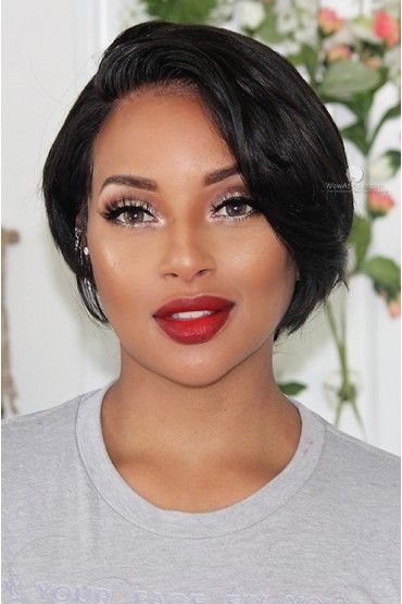 Pixie Haircut Weave, Pixie Cut Weave, Bob Cuts For Black Women, Short Hair Weave, Neck Length Hair, Short Weave, Indian Human Hair, Choppy Bob Hairstyles, Short Hairstyles For Thick Hair