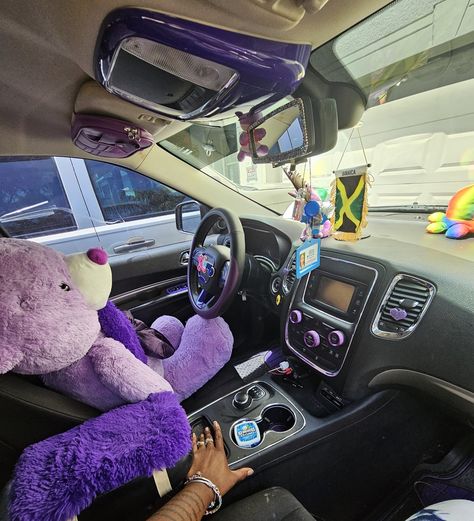 Cause I love purple!!!! My Car Cake Purple Inside Car, Purple Interior Car, Purple Car Interior, Purple Car Accessories, Truck Aesthetic, Girl Truck, Car Aesthetic Interior, I Love Purple, Inside Car