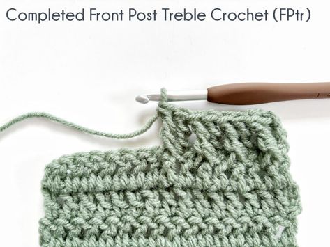 Front Post Treble Crochet Tutorial – Hooks, Books, & Wanderlust Treble Crochet Tutorial, Treble Crochet, Front Post Double Crochet, Treble Crochet Stitch, Stitch Tutorial, Quick Stitch, Crochet Fabric, Whole New World, Crochet Stitch