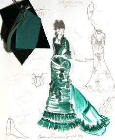 Janie Bryant's Deadwood costumes | Deadwood | Pinterest Costume Illustration, Costume Design Sketch, Money Dress, Hollywood Costume, Portfolio Template Design, Fashion Sketchbook, Theatre Costumes, Fashion Illustration Sketches, Movie Costumes