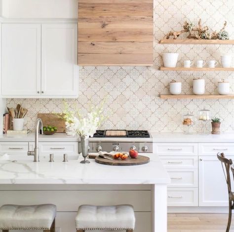 All About Our Custom Wood Range Hood - This Mamas Dance Kitchen With Open Shelving, Wood Range Hood, Bright Kitchen, Kitchen White, Kitchen Hoods, Décor Diy, Kitchen Remodel Idea, Wood Kitchen, Range Hood