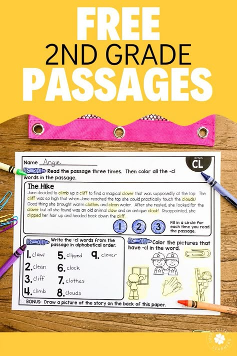 Reading Foundational Skills, Reading Fluency Passages, Phonics Reading Passages, 2nd Grade Class, 2nd Grade Activities, Fluency Passages, Reading Tutoring, Teaching Second Grade, 2nd Grade Ela