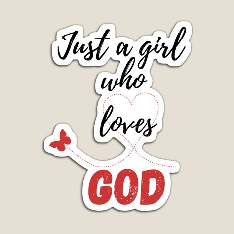 Get my art printed on awesome products. Support me at Redbubble #RBandME: https://www.redbubble.com/i/magnet/Just-a-girl-who-loves-God-by-Faith-Embolden/160040184.TBCTK?asc=u Army Couple, Bible Stories For Kids, Bible Stories, That's Love, Just A Girl, Christian Inspiration, A Girl, My Art, Awesome Products