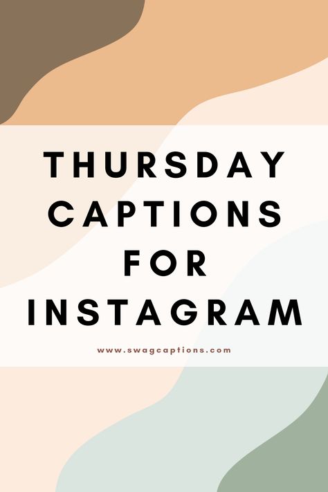 Discover the perfect Thursday captions and quotes for your Instagram posts! Whether you're sharing a #ThrowbackThursday moment or just embracing the day, these words will capture the essence of your Thursday vibes. From inspirational quotes to funny captions, we've got you covered. Don't miss out on making your Thursdays more memorable and meaningful. Click to read the full article now! #ThursdayQuotes #InstagramCaptions #ThursdayThoughts Thursday Vibes Quotes, Thursday Instagram Story Ideas, Throwback Thursday Captions Instagram, Thursday Quotes Good Morning Funny, Thursday Captions Instagram, Tbt Quotes Throwback Thursday, Thursday Quotes Funny, Throwback Captions Instagram, Throwback Thursday Quotes