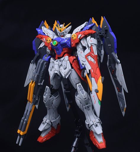 GUNDAM GUY: MG 1/100 Wing Gundam Proto Zero - Customized Build Gundam Wing Zero, Providence Gundam, Wing Gundam, Mobile Suit Gundam Wing, Japanese Robot, Gundam Mobile Suit, Robot Concept, Gundam Wallpapers, Gundam Custom Build