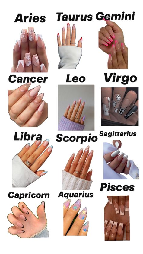 Zodiac Sign Nails, Fancy Nails Designs, Fancy Nails, Zodiac Sign, Zodiac Signs, Nail Designs, Nails