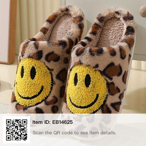 Shoe Aesthetic, Leopard Slippers, Women Winter Fashion, Smiley Happy, Kids Leather Shoes, Cotton House, Kids Snow Boots, Winter Fashion Trends, Fuzzy Slippers