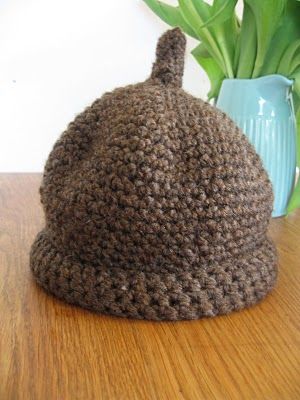 Crochet Acorn, Acorn Hat, Hat Patterns Free, Crochet Fairy, Hat Tutorial, Crochet Shop, Crochet Hats Free Pattern, Crochet Winter, Single Crochet Stitch