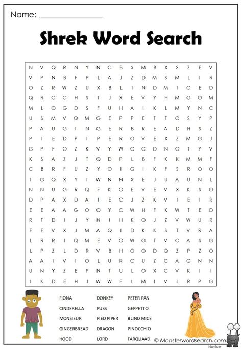 cool Shrek Word Search Shrek Trivia, Shrek Activities, Shrek Crafts, Shrek Games, Shrek Party, Word Search Puzzles Printables, Free Printable Word Searches, All About Me Activities, About Me Activities