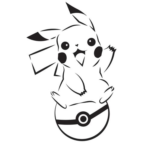 Ash And Pikachu Drawing, Cool Pikachu, Pikachu Background, Ash And Pikachu, Pikachu Drawing, Vector Line Art, Pikachu Pikachu, Vector Line, Line Art Tattoos