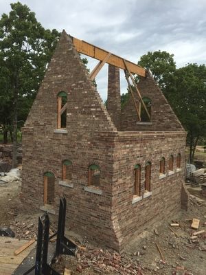 Stone Cabin, Stone Cottages, Brick Masonry, Stone Masonry, Brick Architecture, Stone Cottage, Tiny House Cabin, Church Design, Timber Framing