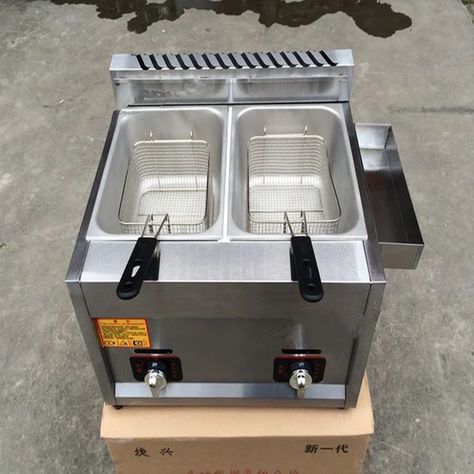 Chip Chicken, Commercial Deep Fryer, Potato Chip Chicken, Fryer Machine, Street Food Design, Restaurant Kitchen Design, Electric Deep Fryer, Deep Fryers, Chicken Potato