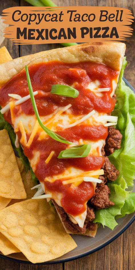 This Copycat Taco Bell Mexican Pizza is a game-changer! Crispy tortillas filled with seasoned beef, melted cheese, and a tangy sauce, bringing all the taco flavors you love in one delicious pizza. Taco Bell Mexican Pizza Recipe, Copycat Taco Bell Mexican Pizza, Mexican Pizza Recipe, Copycat Taco Bell, Taco Tuesday Recipes, Taco Bell Mexican Pizza, Tuesday Recipes, Mexican Pizza, Vegetarian Pizza