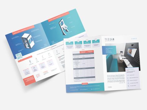 TESSAN - A4 Half Fold Flyer by Nathalie Tran on Dribbble Half Fold Brochure Design, Art Brochures, Fold Brochure, Learning Design, Brochure Design, Design Inspo, Flyer Design, Creative Professional, Global Community