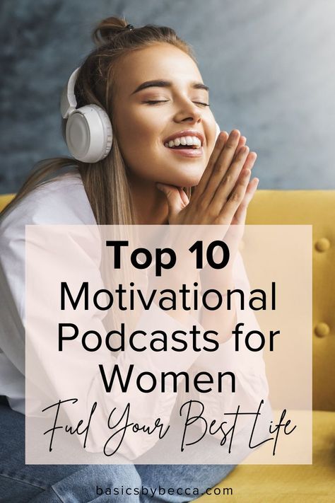 As a business owner and educator, I understand the importance of staying inspired. 🎙️ Dive into the top 10 motivational podcasts for women that offer endless encouragement and wisdom. Ready to plug in and level up? Read more in the full blog! #MotivationalPodcasts #WomenEmpowerment #PodcastRecommendations #BasicsByBecca #InspireYourJourney #LevelUpLife #EmpowermentWisdom Podcasts For Women, Motivational Podcasts, Get Motivated, Women Leaders, Professional Growth, I Understand, Female Entrepreneur, Best Life, Inspirational Women