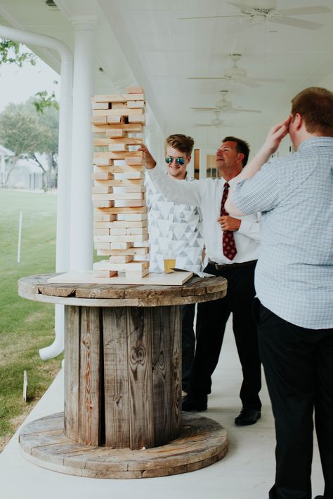 The Hofmeister Wedding at Firefly Gardens in north Texas. May 27, 2017. Photo by: Madalynn Young Photography. Big Jenga. Wedding Yard Games. Outdoor Wedding Big Jenga, Wedding Game Ideas, Yard Games Wedding, Wedding Yard Games, Jenga Wedding, Outdoor Wedding Games, Wedding Yard, Reception Games, Games Outdoor