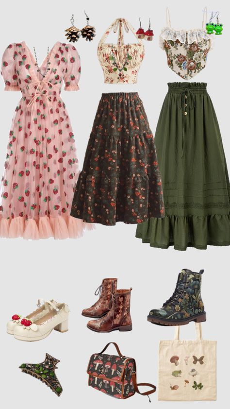 Modern Regency, Cottage Core Outfit, Magic Clothes, Estilo Hippy, Cottagecore Outfits, Thrifted Outfits, Fashion Inspiration Design, Pinterest Fashion, Hippie Outfits