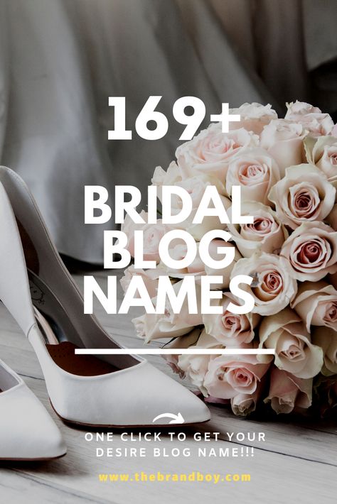 Here we present some catchy Bridal blog names for your interest in Wedding events Bridal Boutique Names Ideas, Bridal Shop Ideas, Shop Name Ideas, Bridal Showroom, Wedding Atelier, Boutique Names, Wedding Dress Brands, Wedding Salon, Bridal Business