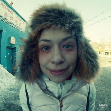 Helena pretending to be Alison.  Priceless.  "I have cold."  "Yeah, one that affects her syntax." Orphan Black, Syntax, Current Mood, On Instagram, Instagram, Black