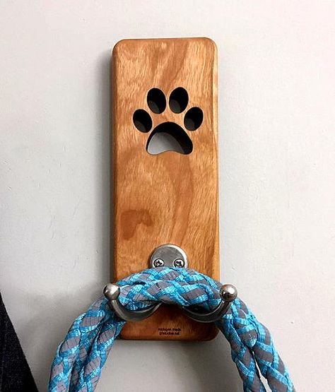 Dog Leash Holder Diy, Glass Snowflakes, Dog Leash Hanger, Leash Hanger, Dog Leash Hook, Dog Hook, Pet Storage, Dog Leash Holder, Dog Walking Bag