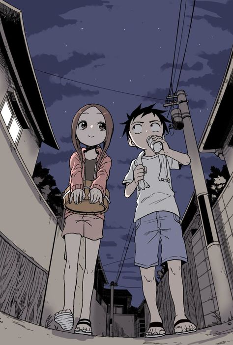 Takagi San X Nishikata, Nishikata X Takagi, Takagi X Nishikata, San Wallpaper, Karakai Jouzu No Takagi San, Anime Couple, Haikyuu Anime, Show Me, Romance