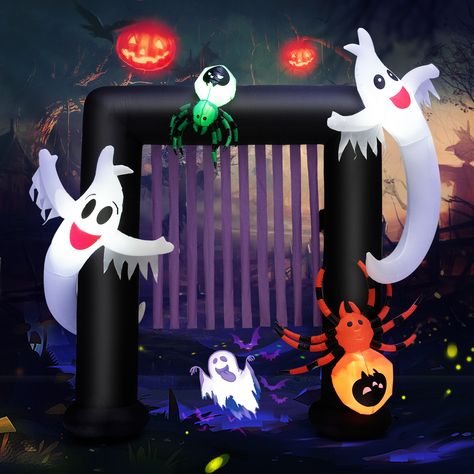 Faster shipping. Better service Halloween Archway, Spiders Scary, Inflatable Decorations, Halloween Inflatables, Festive Decoration, Ghost Decoration, Backyard Porch, Air Blower, Up Halloween