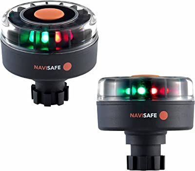 waterbrands NAVISAFE Navilight Tricolor | 2NM Portable Boat Lights | All-Round Tricolor Boat Navigation Lights | Boat Led Lights | 5-Mode LED Navigation Lights for Boats | Navibolt Base | Model 342 Boat Navigation Lights, Yacht Accessories, Boat Navigation, Boat Lights, Navigation Lights, Base Model, Fishing Boats, Electrical Equipment, Tri Color