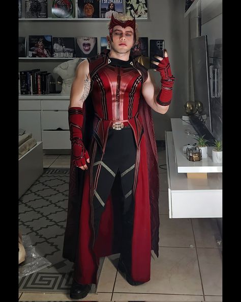 Gay Halloween Costumes, Gay Costume, Scarlet Witch Costume, Kids Puzzles, Genderless Fashion, Scarlet Witch Marvel, Queer Fashion, Male Cosplay, Witch Outfit