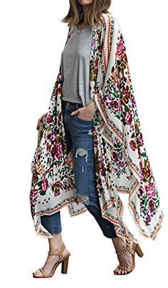 cd0dce8fca267bf1fb86cf43e18d5598 Long Kimono Cardigan, Floral Kimono Cardigan, Sheer Chiffon Blouse, Very Short Dress, Chiffon Cardigan, Women Chiffon Blouse, Chiffon Tops Blouses, Kimono Floral, Cardigan Kimono