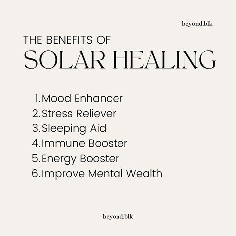 Here are some benefits of spending some time in the sun. With skin protectant of course. 
1.Mood Enhancer
2.Streaa Reliever
3.Sleeping Aid
4.Immune Booster
5.Energy Booster
6.Improve Mental Health Sunshine Benefits, Sun Allergy, Summer Energy, Spiritual Psychology, God Is Amazing, Social Media Photography, Spirit Science, Energy Healing Spirituality, Mood Enhancers