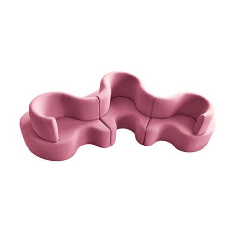 superhouse on Instagram: “Verner Panton’s cloverleaf modular sofa. 1969. Produced by Verpan. Three components can be put together to create different configurations.…” Verner Panton Furniture, Hamptons Furniture, Family Sofa, Hotel Inspiration, Panton Chair, Verner Panton, Kitchen Sale, Furniture Inspiration, Backrest Pillow