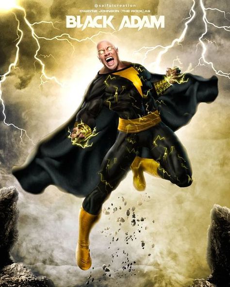 Shazam Wallpaper, Shazam Comic, Black Adam Shazam, Action Wallpaper, Adams Movie, Superhero Poster, Black Adam, Pictures For Desktop, Superhero Team