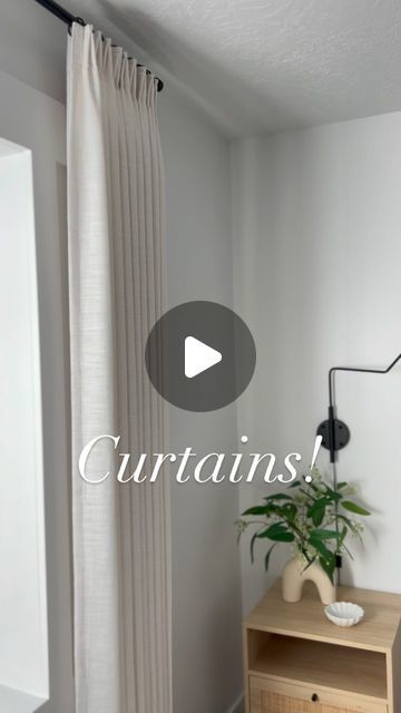 Alex Fontaine | Design•Styling•Decor on Instagram: "📢Design tip! 📢Remember the curtain rule- hang them high and wide! They can make your windows appear larger and your ceiling appear higher when hung correctly! 
———�————————————————————————————————
#curtainsdesign 
#designtips" Basement Bedroom, Basement Bedrooms, Design Hack, The Curtain, Instagram Design, Basement, Make Your, Ceiling, Curtains