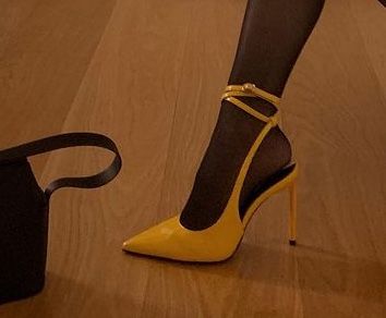 Yellow Heels Aesthetic, Yellow Shoes Aesthetic, Marvel Comics Aesthetic, Black Widow Aesthetic, Aesthetic Yellow, Heels Aesthetic, Yellow Sneakers, Yellow Heels, Modern Disney