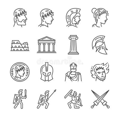 Roman Drawings, Roman Tattoo, Soldier Tattoo, Empire Tattoo, Helmet Tattoo, Greek Icons, History Tattoos, Rome Antique, Greek Tattoos