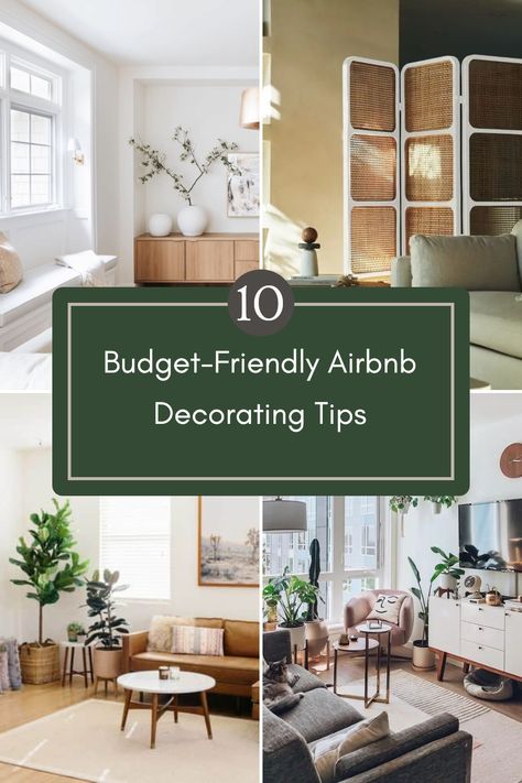 Are you eager to give your Airbnb a fresh new look without breaking the bank? Discover 10 budget-friendly ways to decorate your space and attract more guests! This guide covers everything from choosing the right color palette to using smart furniture arrangements and clever decor hacks that will make a big impact on a small budget. Transform your Airbnb into a cozy retreat with stylish wall art, affordable thrift store finds, and practical solutions to maximize space. Get the decor tips you need to step up your hosting game today! Small Airbnb Ideas, Clever Decor, Space Saving Hacks, Airbnb Design, Decor Hacks, Flat Ideas, Classy Decor, Stylish Wall Art, Small Budget