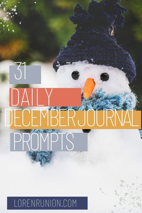 31 Daily December Journal Prompts for 2023 December Prompts 2023, December Daily Journal Prompts, December Daily 2023, December Daily Ideas, December Journal Prompts, Christmas Writing Prompts, December Journal, 31 Daily, Happy Winter Solstice