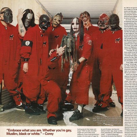 Slipknot on Instagram: “Slipknot in NME Magazine. #slipknot #iowa #oldtimes #mickthomson #hate #seven #guitar #jamesroot #iamnumber4 #coreytaylor #8 #vocals…” Nme Magazine, Mick Thomson, Slipknot Corey Taylor, Dibujos Toy Story, Slipknot Band, Paul Gray, Nostalgia Aesthetic, Limp Bizkit, Music Collage