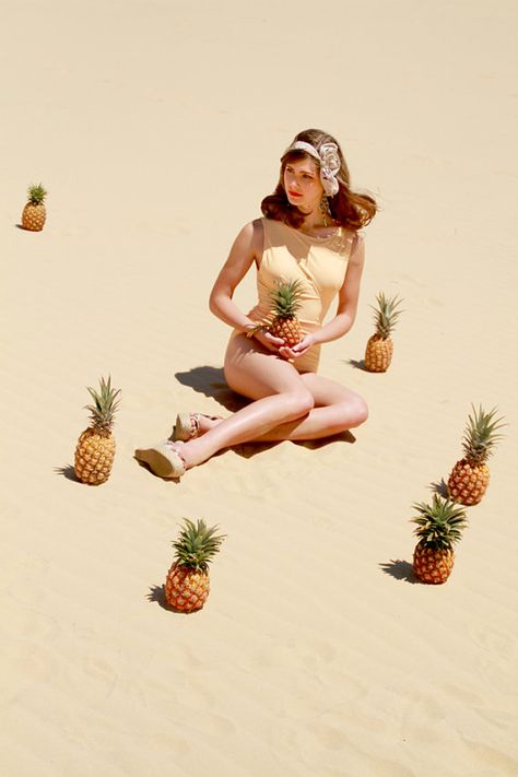 Pineapple Fashion, Fashion Photography Editorial, Summer Dream, Artistic Photography, 인물 사진, Endless Summer, Swimwear Collection, Editorial Photography, Kitsch