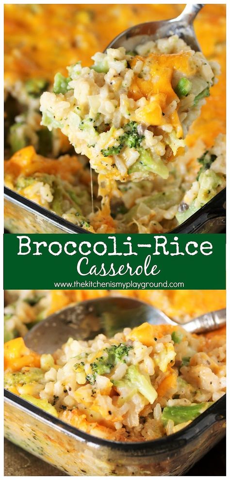 Side Dish For Easter, Cheesy Broccoli Rice Casserole, Cheesy Broccoli Rice, Broccoli Rice Casserole, Rice Casserole Recipes, Broccoli Rice, Thanksgiving Appetizers, God Mat, Rice Casserole